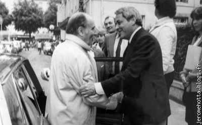 Mitterrand et Luchon, en 1980